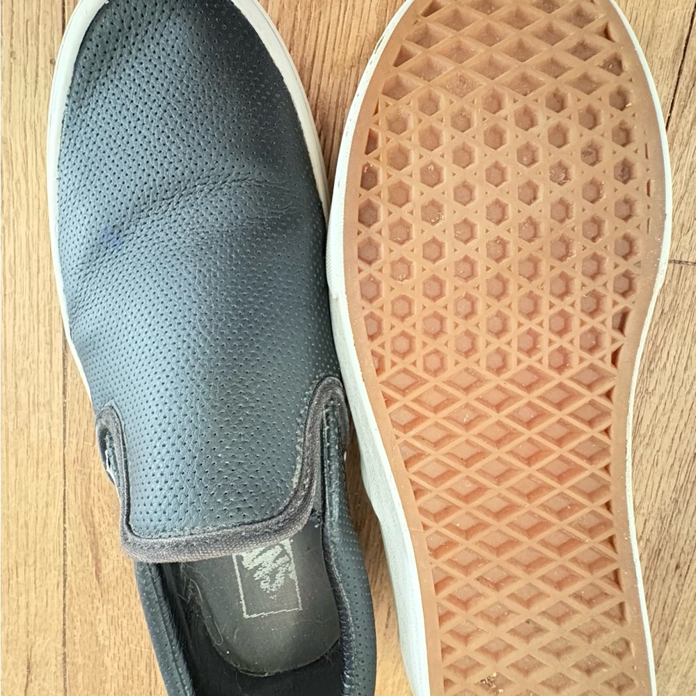 Vans Men's Perforated Black Slip-On Sneakers - Picture 5 of 9